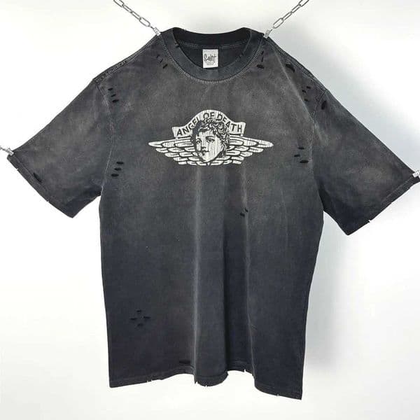 Yao Fashion SAINT OF MICHAEL Casual Graphics Print Strtwear Oversize HighStrt Vintage T Tops Y2k Retro T Shirt For Men X250329 L260523