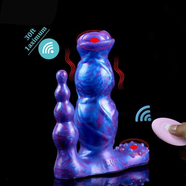 New silicone electric male and female sex toys private masturbation vibrator alien monster anal plug sale_KNJO