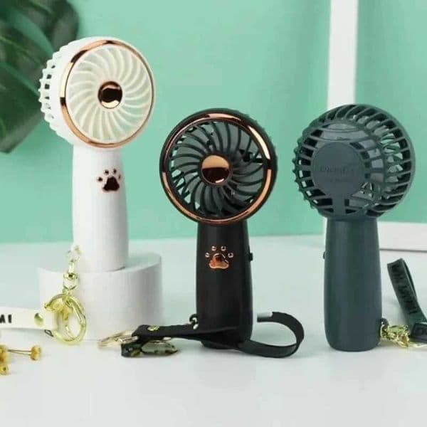 Summer Mini USB Charging Mini Fan Cute Cartoon Portable Handheld Fan Pocket Fan Standing Fan Eyelash Drying Fan Garage Fan Car Fan X250329