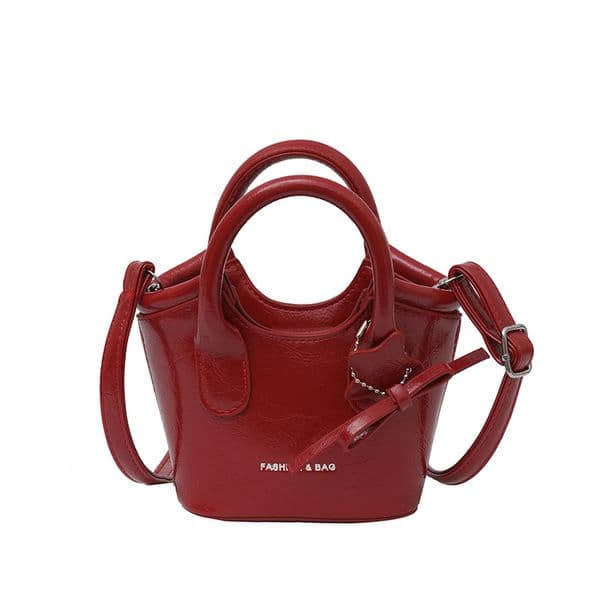 2025 Trainers Hot cute 3 selg bow mini hand bucket bag solid color all matching children's change satchel