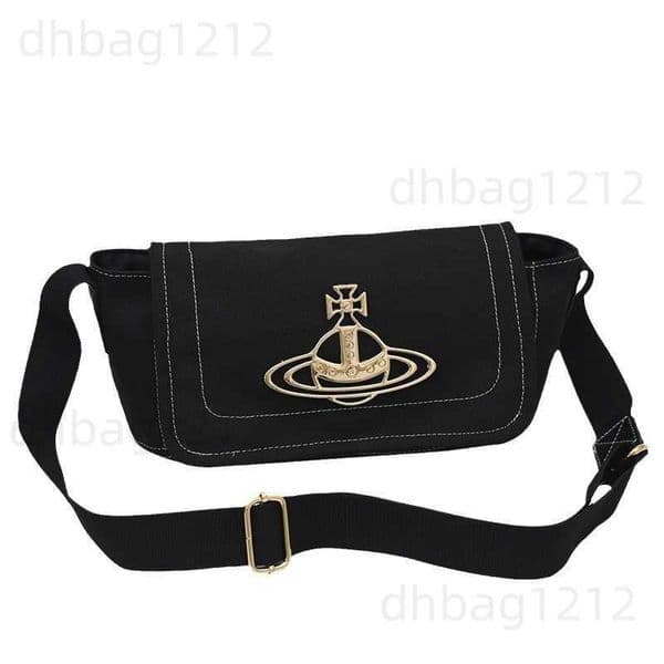 Cross Body Small niche crossbody bag womens new canvas Saturn bag college student class bag commuting shoulder messenger bag T250329