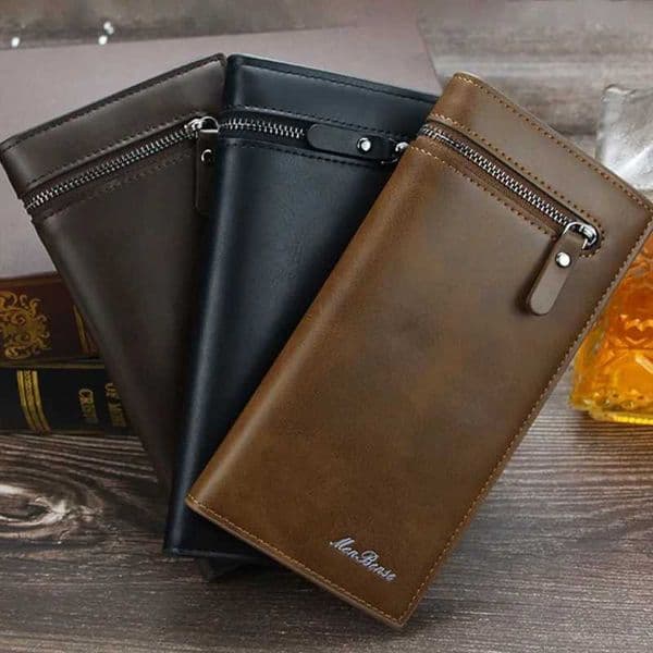 Mens Lg Wallet Mens Wallet Double Zipper Mens Cluh Wallet Business Large Capacity High Quality Brand Mens WalletXJ250329