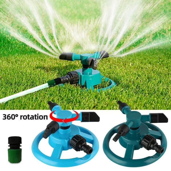 360 degree automatic rotating garden lawn water slide system fast coupling lawn rotating nozzle garden irrigation supplies 250326BJ