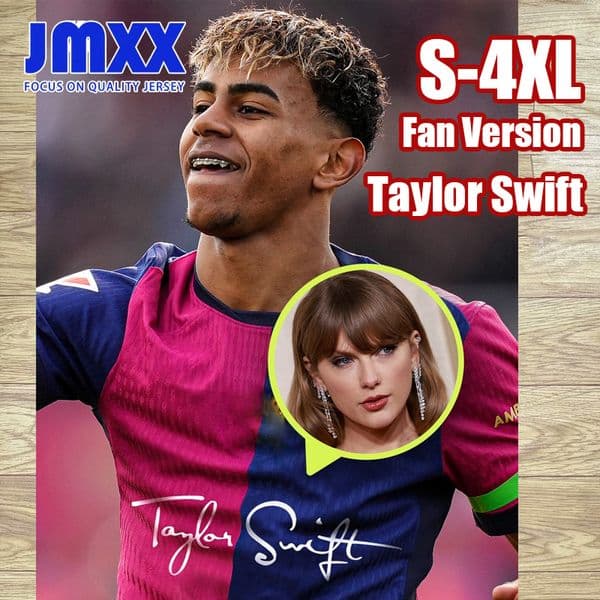 XXXL 4XL JMXX 24 25 Barcalonaes Taylor Swift Soccer Jerseys Home Away Co Branded Styles Special Mens Uniforms Jersey Man Football Man Shirt 2024 2025 Fan Version