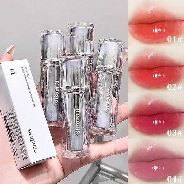 4-color moisturizing mirror effect lip gloss lip gloss Refreshing non greasy texture gloss lasting liquid lipstickXJ250329