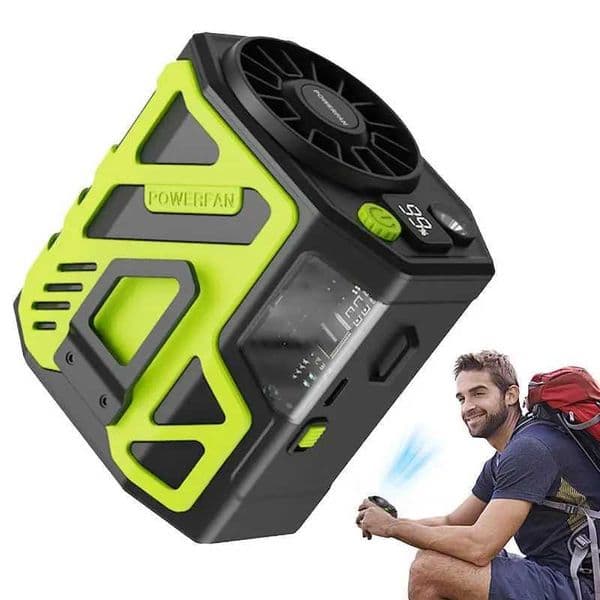 Hanging neck waist fan hand wear free fan summer desktop fan portable waist clip fan 6000mAh for outdoor camping trips X250329