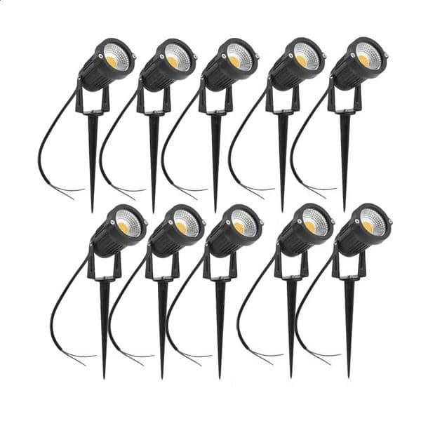 LED Garden Lawn Lamp 5W 10W 15W Outdoor Waterprof IP65 220V110V12V24V Landscape Spike Bulb Garden Path COB Lawn Spotlights 250325