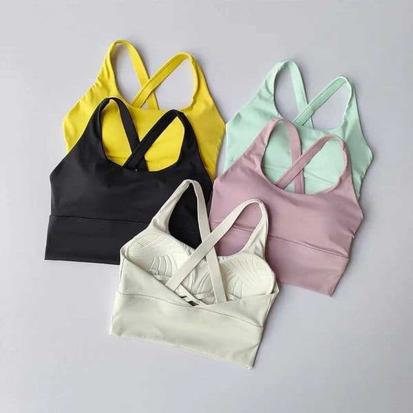 2026 outdoor New One Piece Sports Series High-Strength Professional Shockproof Huddle Running Yoga Fitness Bra Summer Fabric Free Shipping