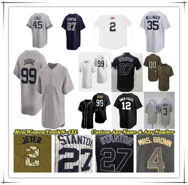 Aaron Judge Baseball Jersey Paul Goldschmidt 27 Stanton Cody Bellinger Anthony Volpe Chisholm Jr Ben Rice Austin Wells Jasson Dominguez Carlos Rodon Max Fried Cole