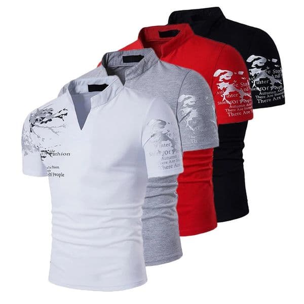 short sleeved T-shirt 2/1Pcs mens casual polo shirt summer fitness Ultralight top sports shirt V-neck T-shirt printed zipper 250428BJ