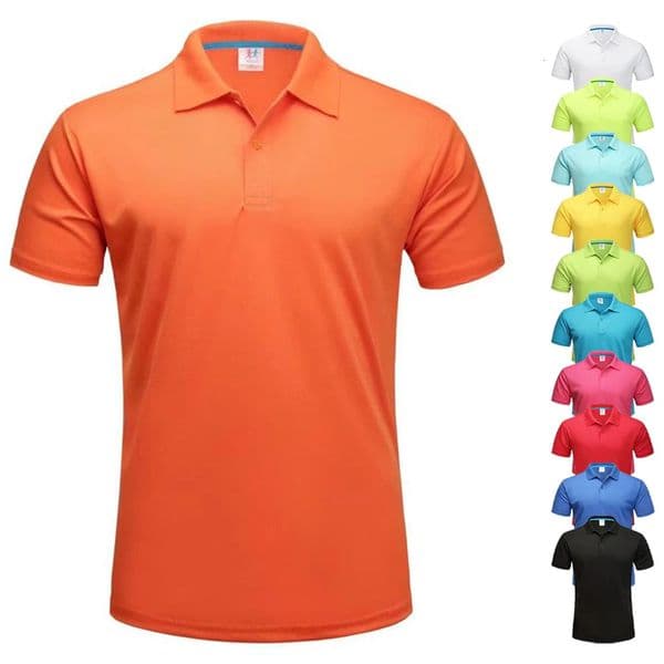 Quick Dry Breathable Golf Polo Shirt Men Summer Short Sleeve Polyester Running Collar T-shirt Sports Camisa Polo T Shirt For Men 250526