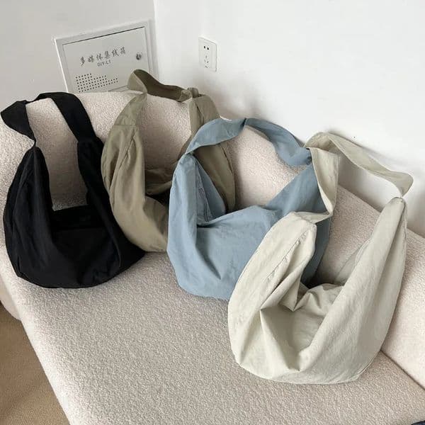 Little Fresh Nylon Shoulder Hobos Bag Large Capacity Versatile Crossbody Bag Student SatchelsTote Bags 250428