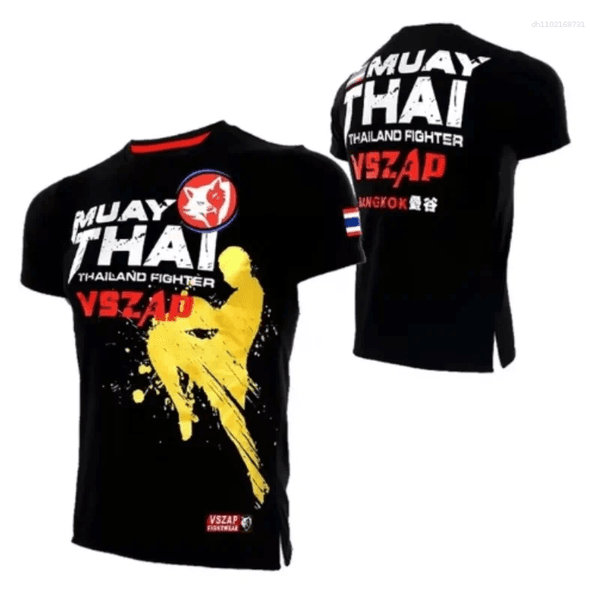 Men's T Shirts Muay Thai Casual T-shirt Running Sports Short Sleeved 3D Printed Summer Breathable And Comfortable T-shi