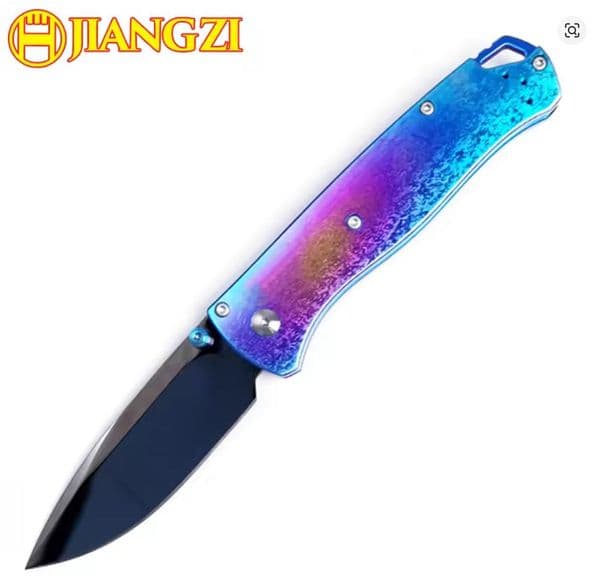 High END Bugout-535s Folding Knife 2.87 M390 Blade, Titanium Handles-2