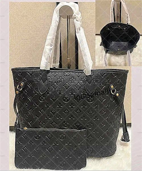 Designer Bag Embossed Flower Large Capacity Totes Bags Fashion Femme Leather Women Shoulder composite Bags Messenger Luxurys Handbag Lady Purse Woman backpack mm