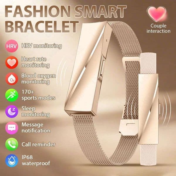 LIGE New Lady Smart Bracelet For Gifts Real-time Heart Rate Sleep Monitoring Waterproof Multi-sport Mode Couple Wristband Health