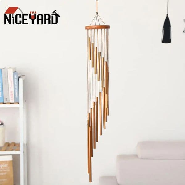 18 tube wind chime Nordic classic handmade decoration wall mounted metal wind chime garden terrace outdoor home decoration 250430