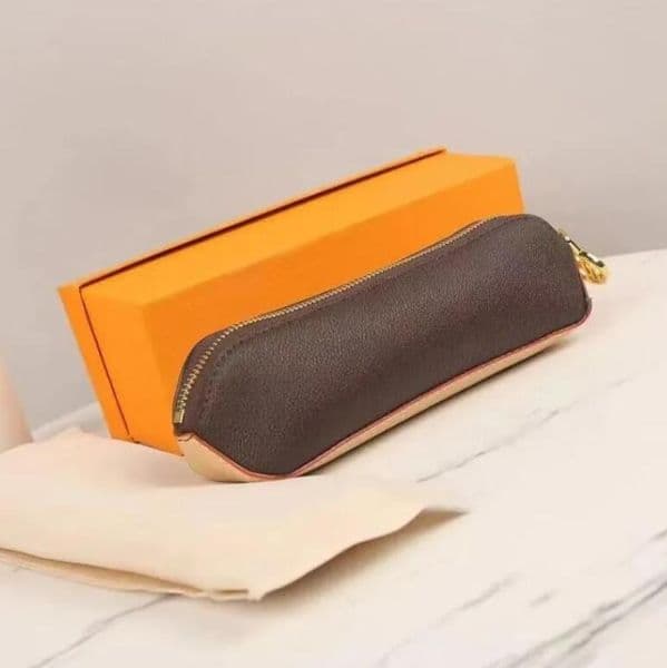 2025--Luxury pencil case bag designer bags women small case luxury handbag pencil case leather cosmetic bag high quality lady 8 color make up bag