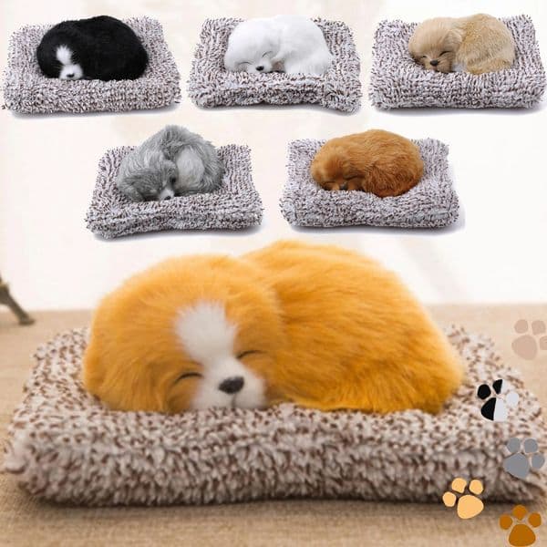 Kawaii Dog Decoration Cutly Lying on a Mat Pattern Home Modern Office Desk Craft Accessories 250428q
