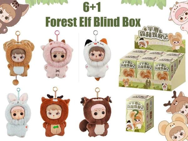 Forest Elf Series Cute Blind Box Vinyl Doll Mystery Box Desktop Decoration Series Pendant Toy Childrens Birthday Surprise Z250425 Z260525