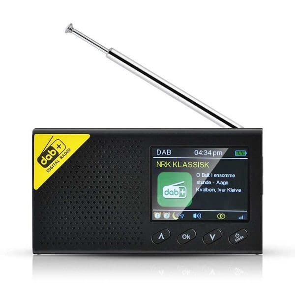 Portable digital radio Bluetooth compatible 5.0 radio player DAB/FM receiver LCD display charging radio X2505051