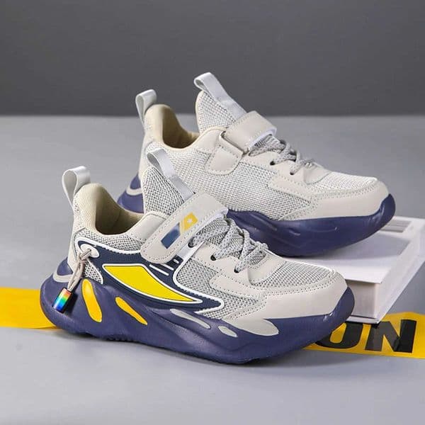 Childrens Swinging Button Sneakers Basketball Sneakers Boys High Curve Running Shoes Childrens Shoes Girls Fashion School Shoes W250505