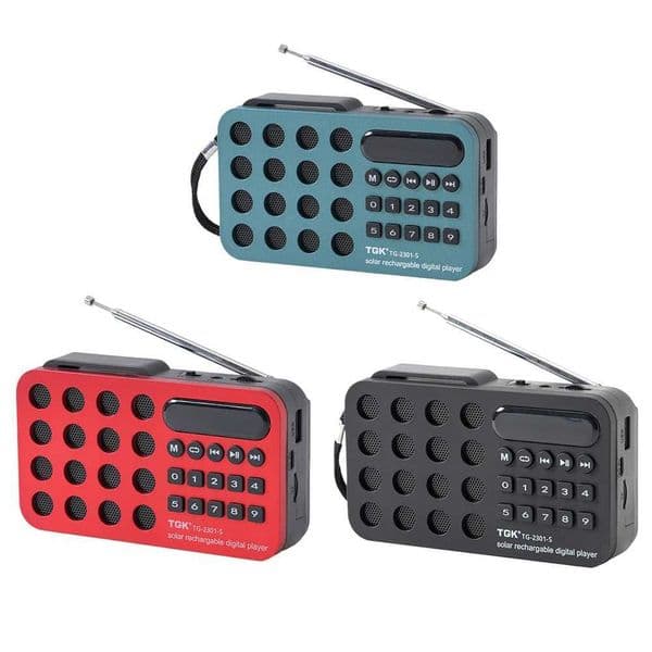 Portable Bluetooth FM Radio Receiver with USB and TF Card Support Built-In Speaker Rechargeable Battery for Music Playback X250505