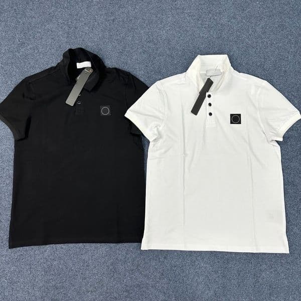 Men's Polos T-Shirts Top Quality Short Sleeved Summer Cotton Embroidery Luxury T Shirt New Designer Polo Shirt High Street Tee