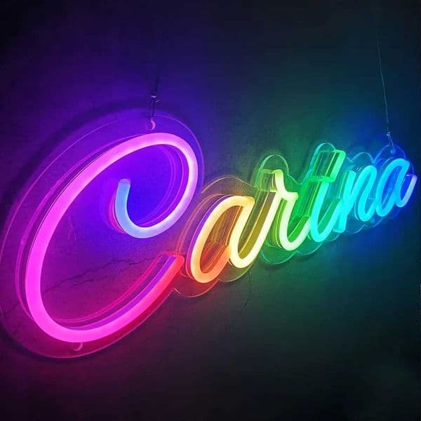 Custom Neon Name Sign Gifts for Teenage Kids RGB Custom Neon Sign Wedding Party Bar Custom Led Sign Led Light Personalized Gifts Z250506