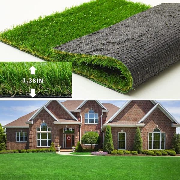 Artificial turf synthetic grass 5 feet 10 138 inch high stake artificial mat with drainage outdoor landscape 250506BJ
