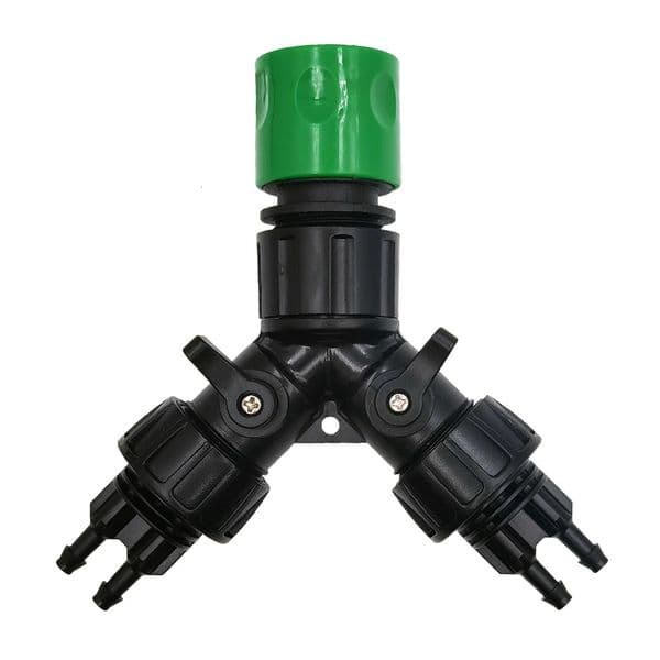 Drip irrigation faucet adapter for garden 4way splitter 14 inch hose automatic drinking water system kit bonsai pot plant greenhouse 250506BJ