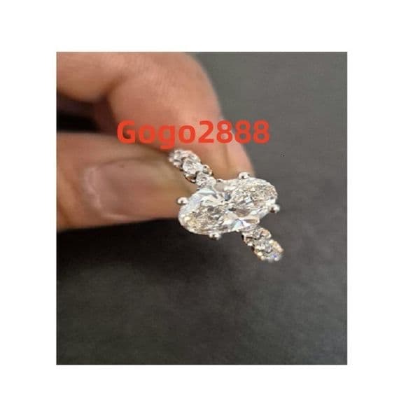 Best Quality Women Moissanite Engagement Rings Sterling Silver Moissanite Diamond Wedding Ring for Export from India