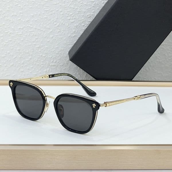 Top Quality CHROME HEAR~ Designer Sunglasses for Men Women UV400 Shades Fashion Ladies Eyeglasses Vintage Travel Driving STRAPADICTOME SIZE 51-22-145