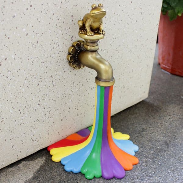 1 flowing rainbow resin statue scene decoration room decoration garden decoration outdoor decoration window decoration 250430