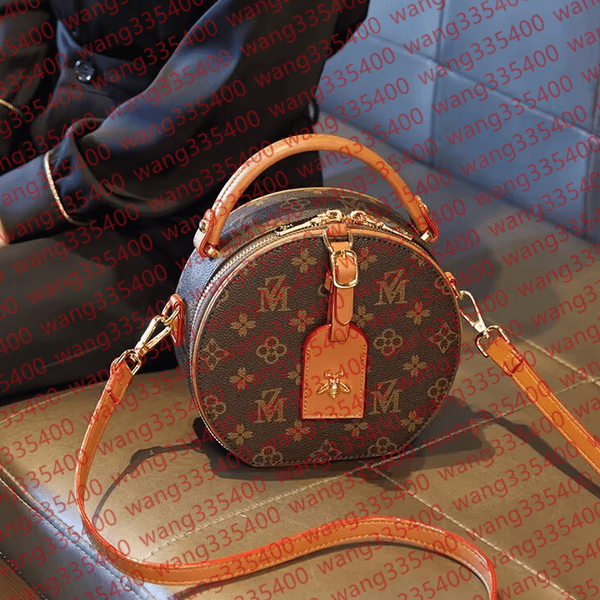 s Designers Women bag round Crossbody Purse Messenger Bags Handbags Flowers Shoulder Leather