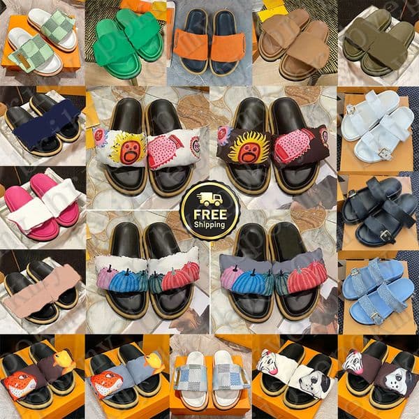 Designer sandals clogs heels slippers slides clog shoes for mens famous womens sandal flats mules sandale Flip Flops fashion discount