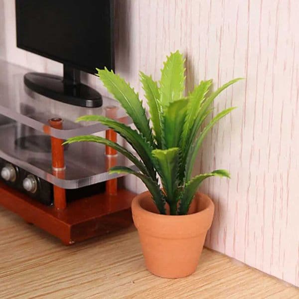 1/6 Dollhouse Miniature Green Plant Potted Plants Model Dolls House Decor Plant X250508
