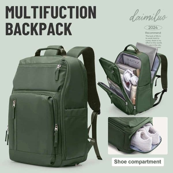 Large Capacity Travel Business Laptop Backpack for Men Women Waterproof and Fit for15.6-inch Laptops Schoolbags