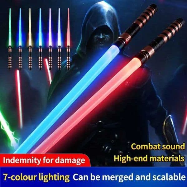 2026 New New 75Cm RGB Lightsaber 7-Color Light Saber For 3+ Kids Laser Sword Toy Party Glow Swords Toys Designer