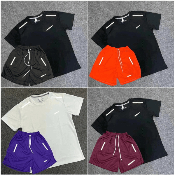 tracksuit men Tech Set Designer Tracksuit T Shirts Shorts Two-piece Womens Fitness Suit Print Quick Drying and Breathable Sportswear Basketball T-shirt Jogger