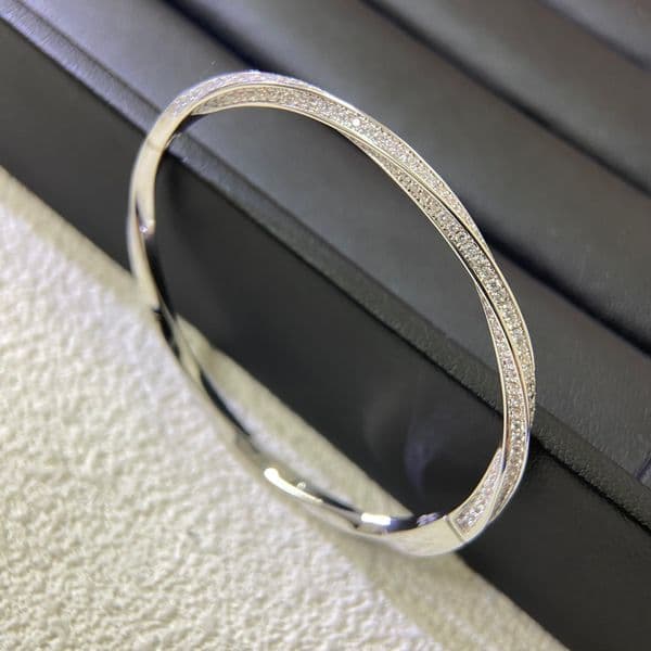 Thin Nail Bracelet Diamonds Designer Bracelets Womens Top Quality V Gold 18K Gold Plated Luxury Nail Bangle 3 Colors Fashion