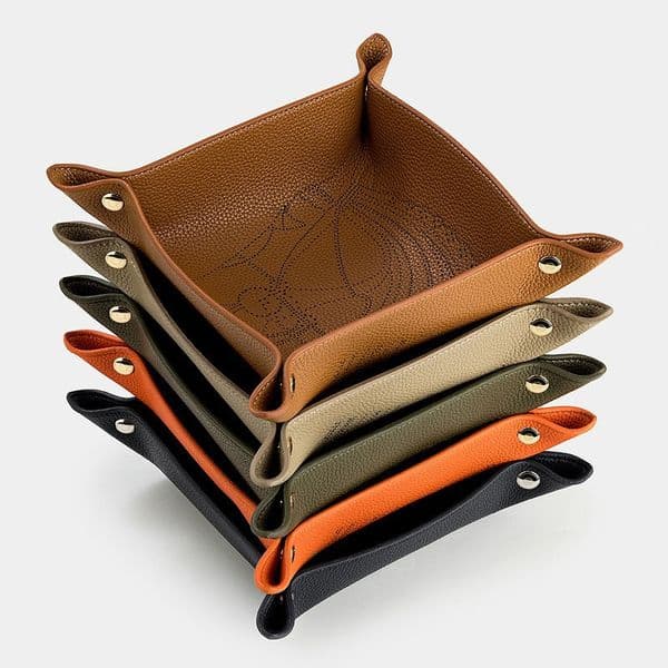 Horse Head Design Leather Jewelry Organizer with Compartment for Necklaces & Bracelets
