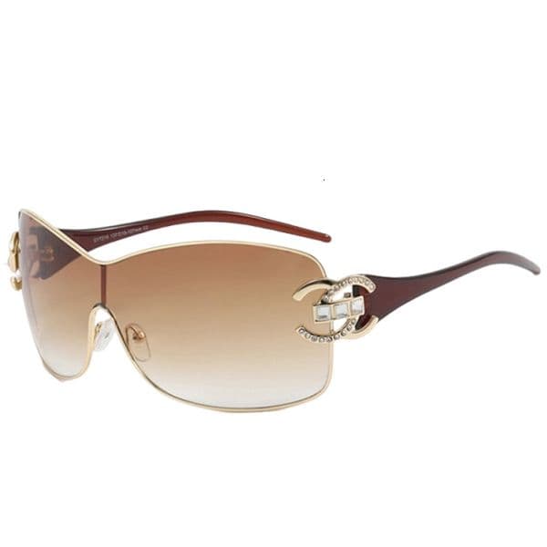 Oversized Rimless Sunglasses Women 2000S Sunglasses Gradient Sun Glasses Rectangle Cutting Lens Ladies big Square Y2K Style Women Eyewear S82 7219 IVISTA