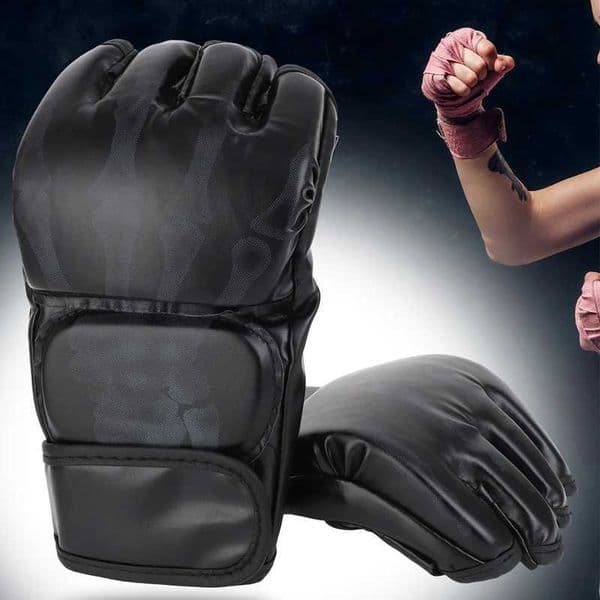 Half finger MMA fighting gloves comfortable easy to use durable sturdy and breathable mens boxing glovesXJ250422