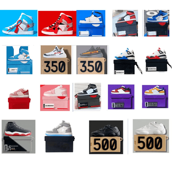 Fashion Earphone Case For Airpods 3 1/2 Pro Pro2 Cover Cute Sneakers Shoe Box Silicone Headphones Case with Logo