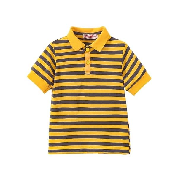 Summer Boys and Girls Striped Short sleeved T-shirt Top Childrens Fashion and Western Style Clothing Cl 250508