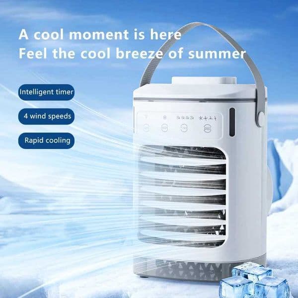Portable Humidifier Fan Mini Air Cooling Fan USB Electric Conditioners Fan with LED Night Light for Home Air Cooling Humidifier X250508