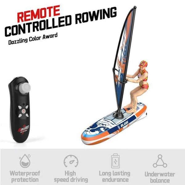 Remote-controlled sailing boat Doll swinging sail model RC boat Model Decoration Kids Outdoor Toy Gift X250509