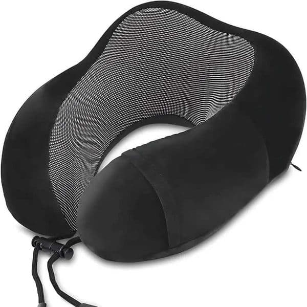 Travel neck U-shape memory foam neck support pad suitable for aircraft and automobile offices adjustable shoulder straps and washable covers M250510