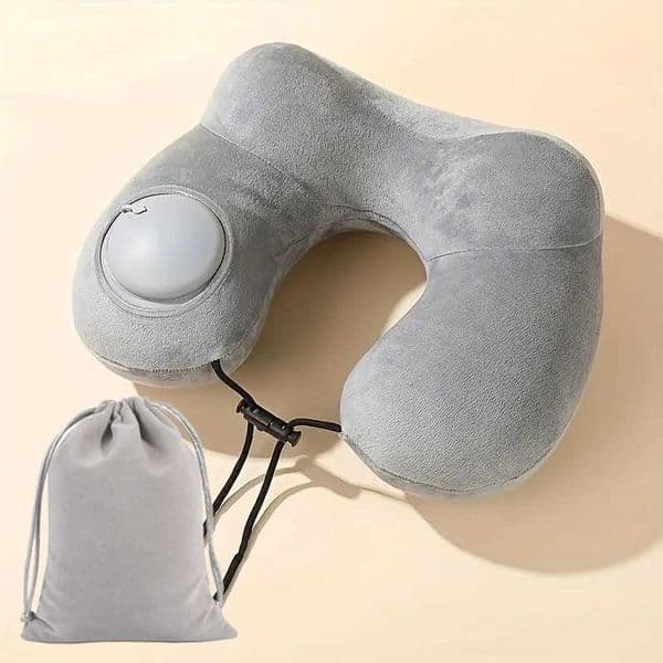 U-shaped inflatable travel pillow portable air pillow neck support pad comfortable sleeping pillow compression inflatable pillow M250510